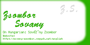 zsombor sovany business card